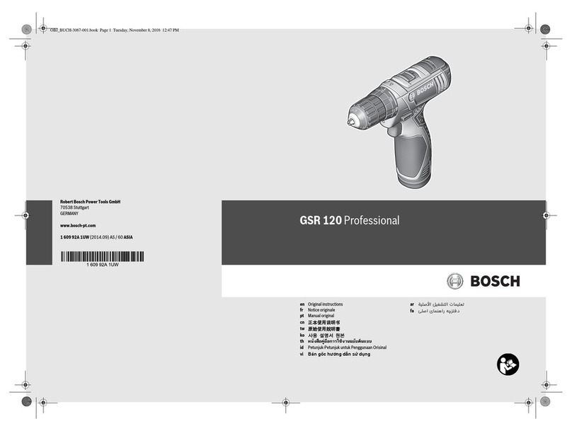 Bosch GSR 120 Professional Original instructions