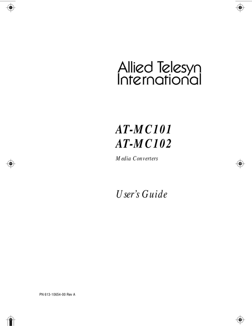 Allied Telesis AT-MC102 user manual