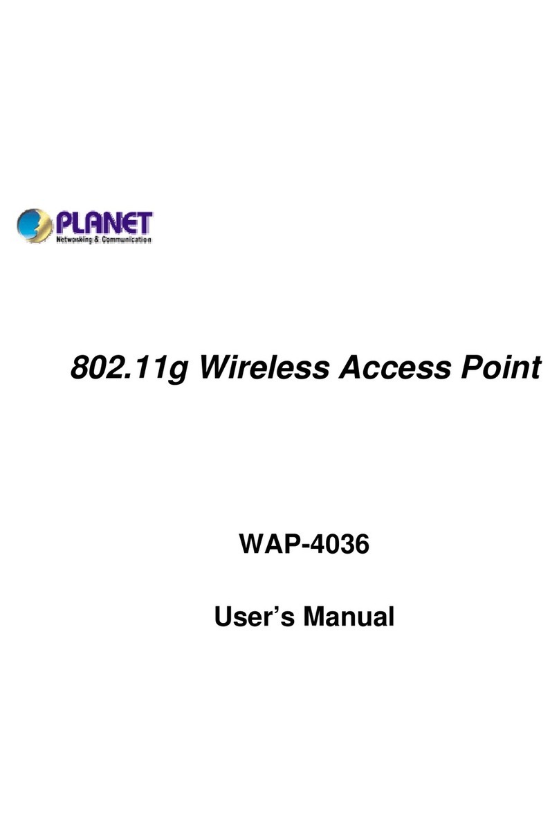 Planet Networking & Communication WAP-4036 user manual Planet Networking & Communication WAP-4036 user manual