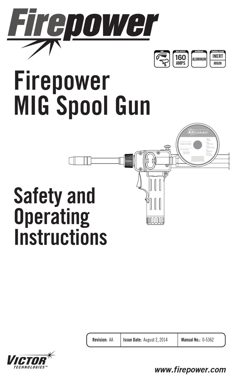 Fire Power MIG Spool Gun Safety and operating instructions