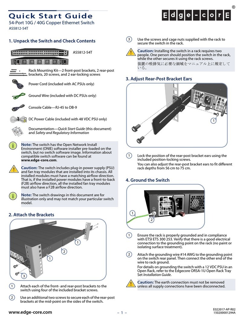 Edge-Core AS5812-54T quick start guide