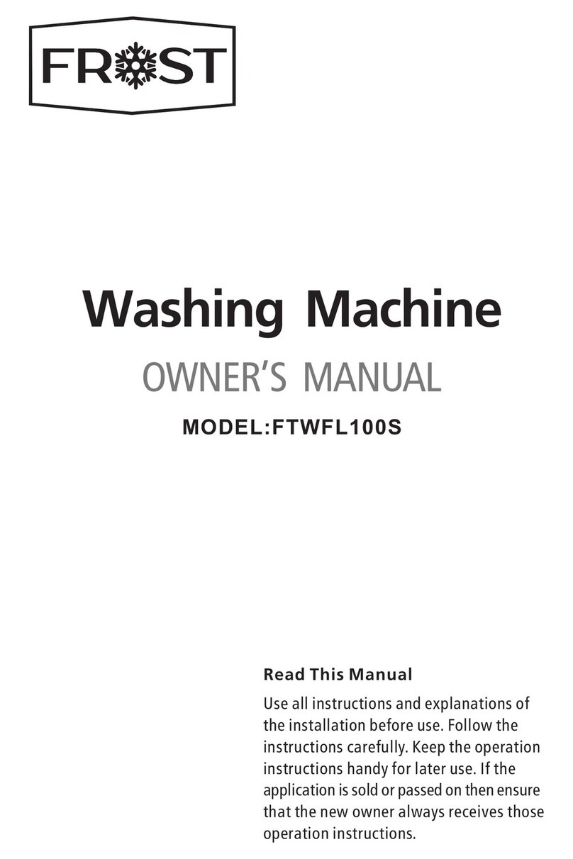 FROST FTWFL100S owner's manual FROST FTWFL100S owner's manual