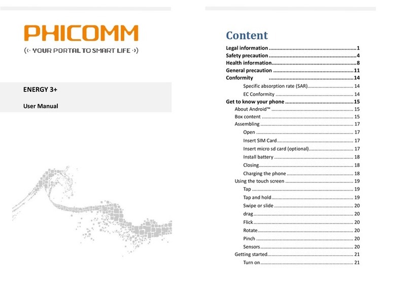 PHICOMM ENERGY 3+ User manual