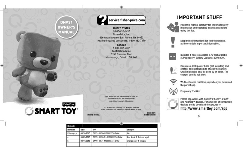 Fisher-Price DNV31 owner's manual