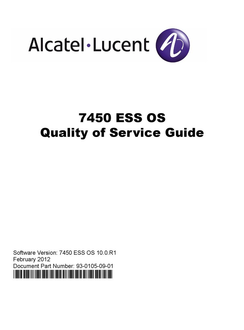 Alcatel-Lucent 7450 ESS OS User manual