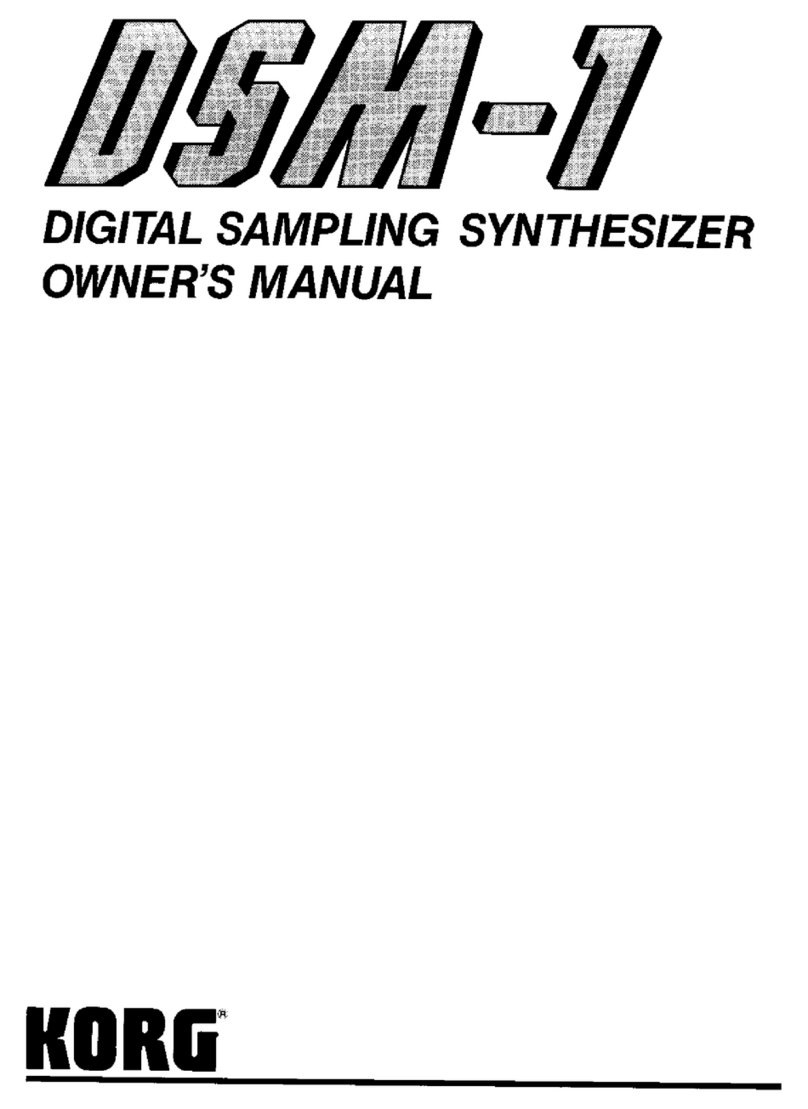 Korg DSM-1 User manual