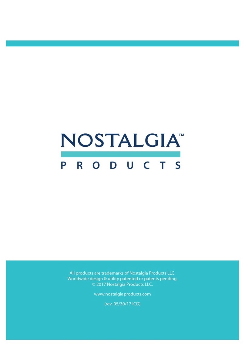 Nostalgia FDM1 instruction manual