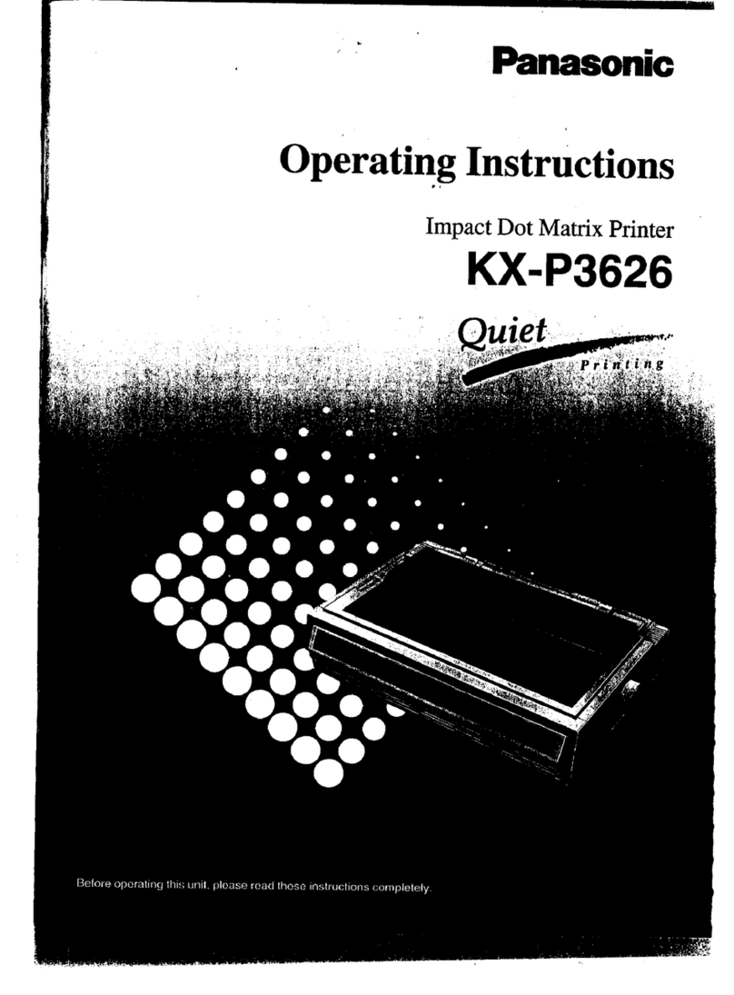 Panasonic KX-P3626 operating instructions