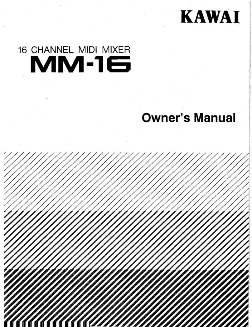 Kawai MM-16 owner's manual