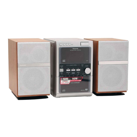 Panasonic SCPM71SD - MINI HES W/CD PLAYER operating instructions