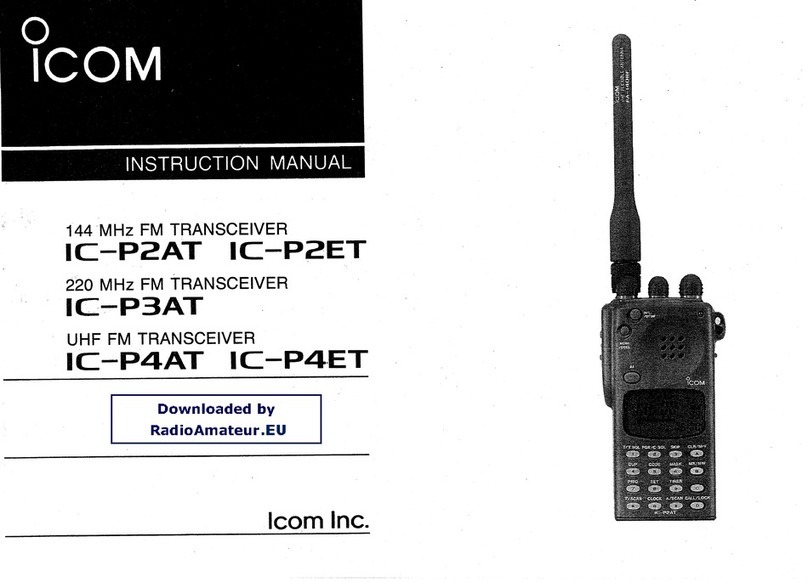 Icom IC-P2AT User manual