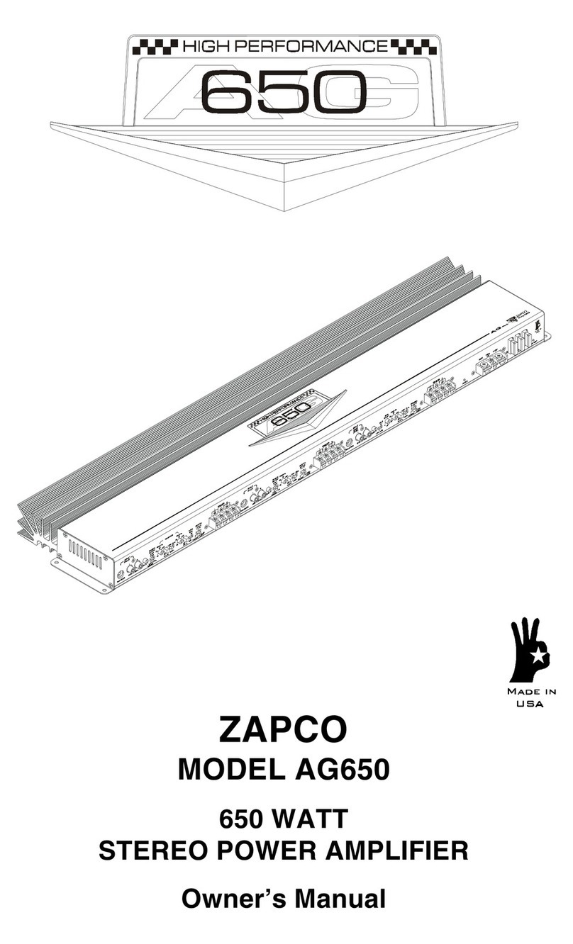 zapco AG650 User manual