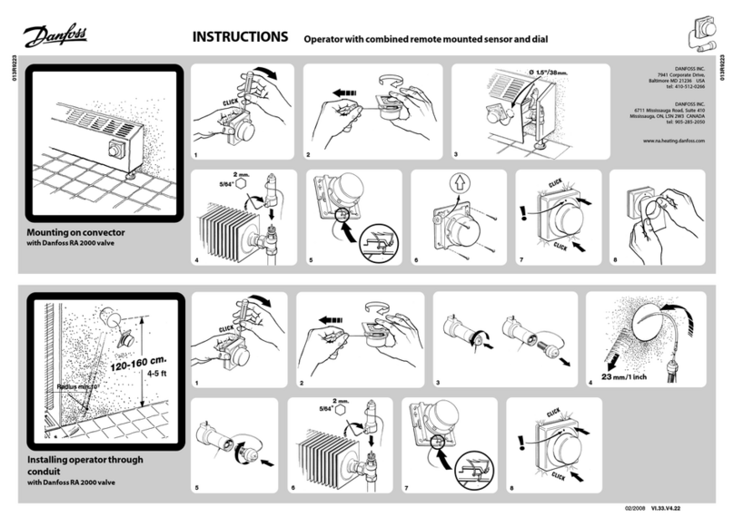 Danfoss RA 2000 valve User manual