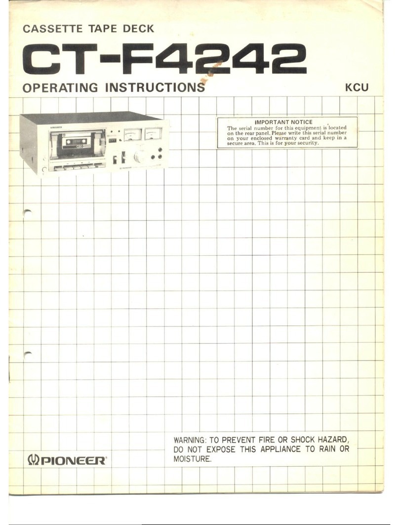 Pioneer CT-F4242 User manual