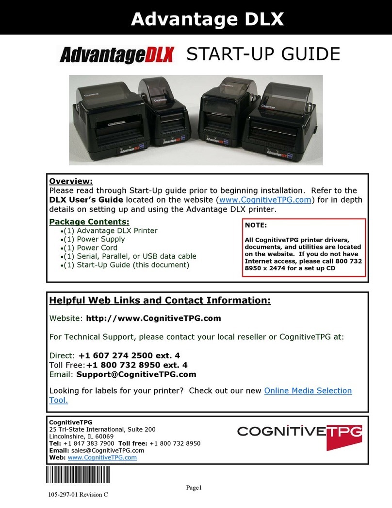 CognitiveTPG CognitiveTPG Advantage DLX User guide