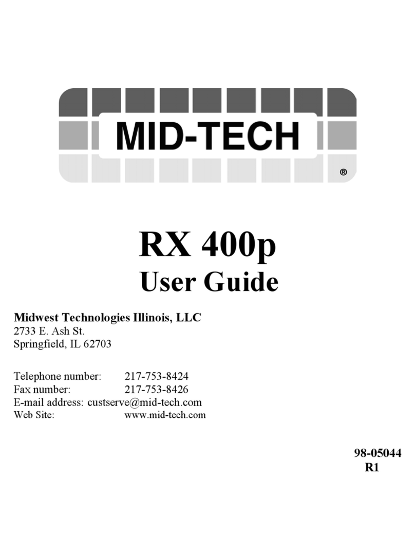 Mid-tech RX 400p user guide