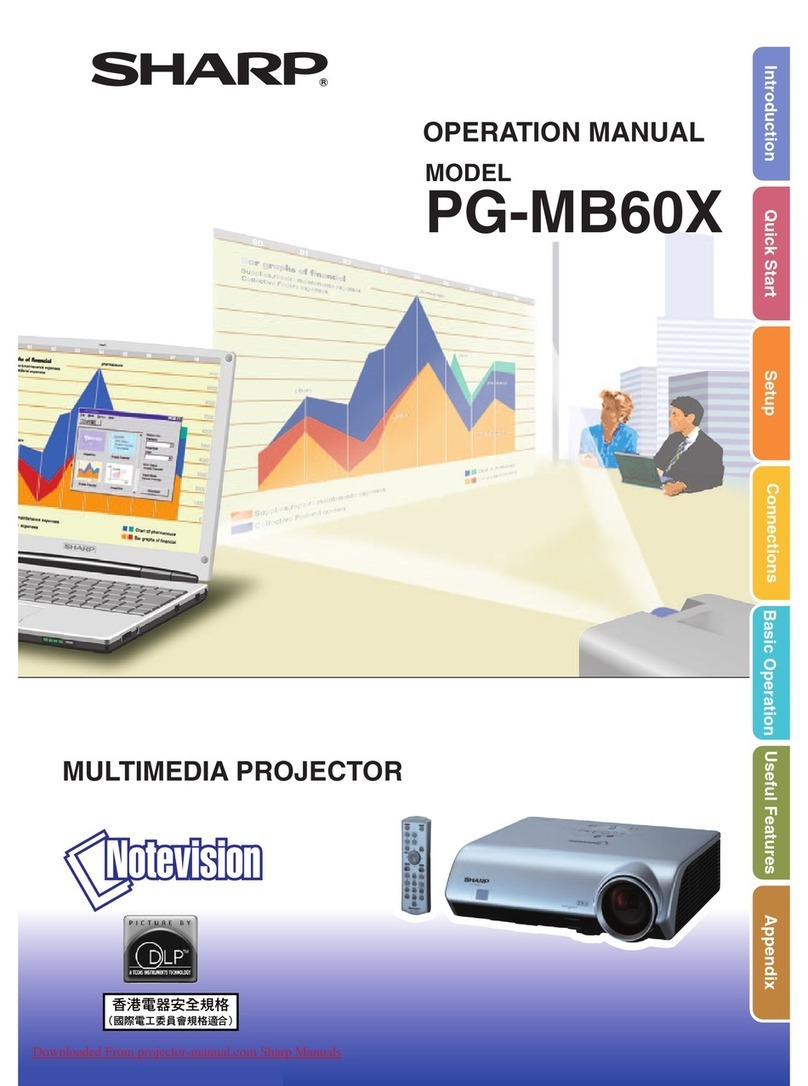 Sharp Notevision PG-MB60X User manual