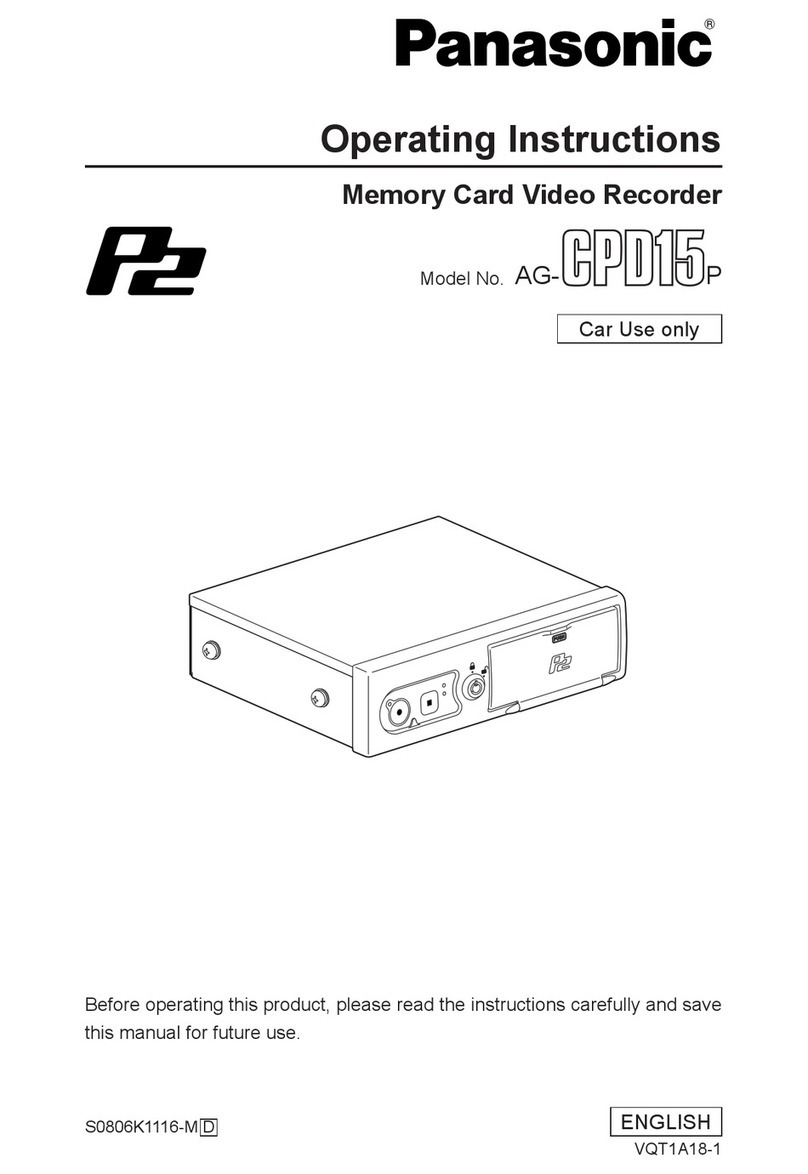 Panasonic AG-CPD15P operating instructions
