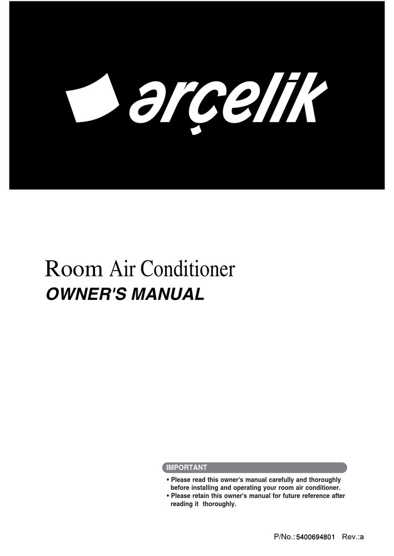 arcelik Room Air Conditioner User manual