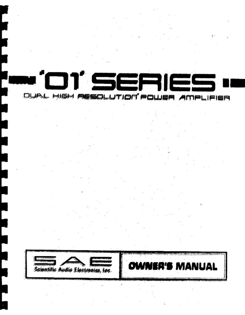 SAE 01 Series User manual