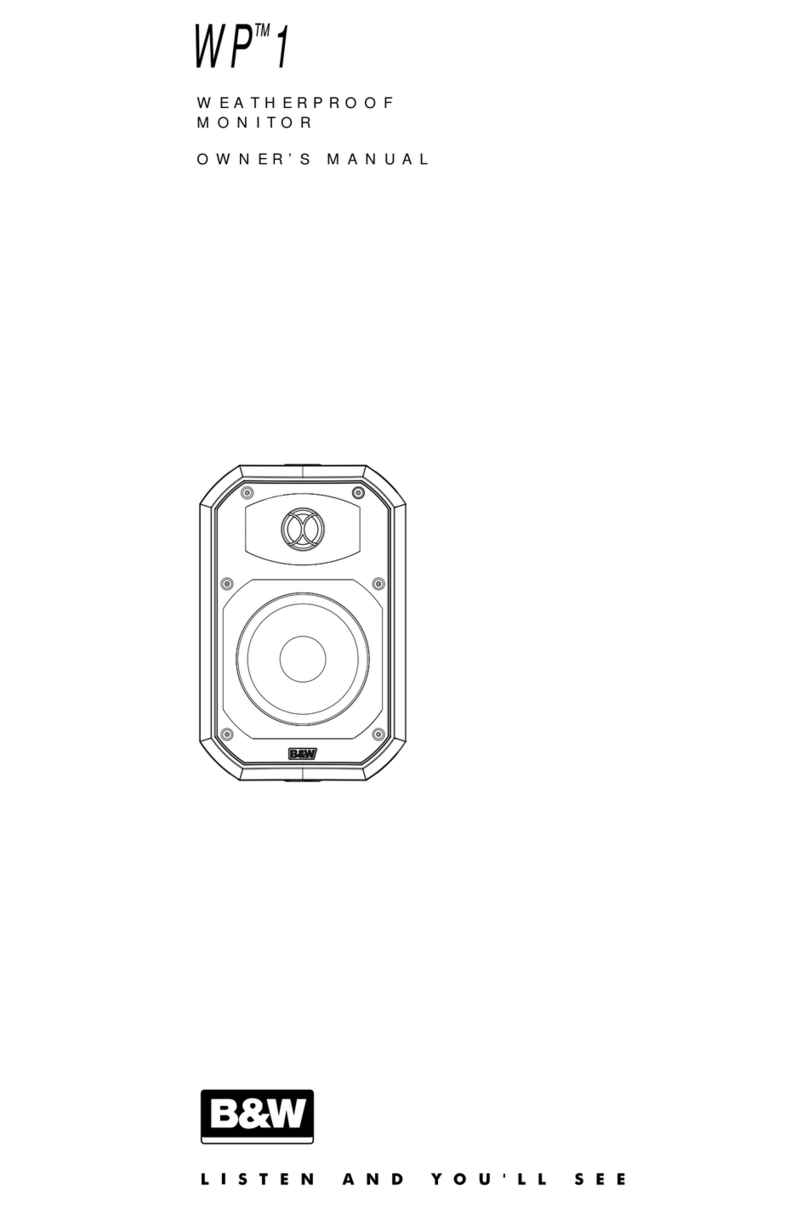 Bowers & Wilkins WP 1 User manual