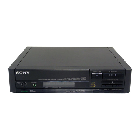Sony CDP-S27 User manual