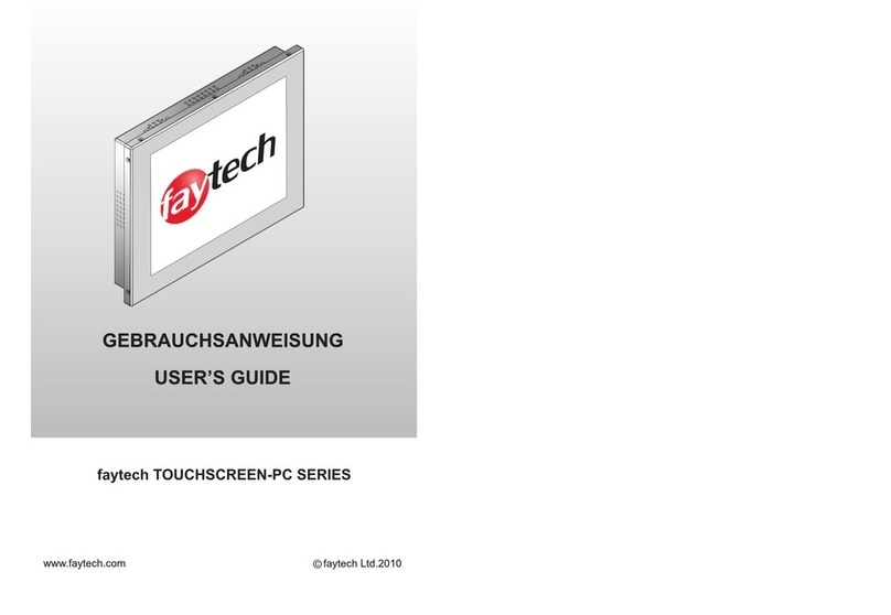 Faytech TOUCHSCREEN-PC SERIES user guide