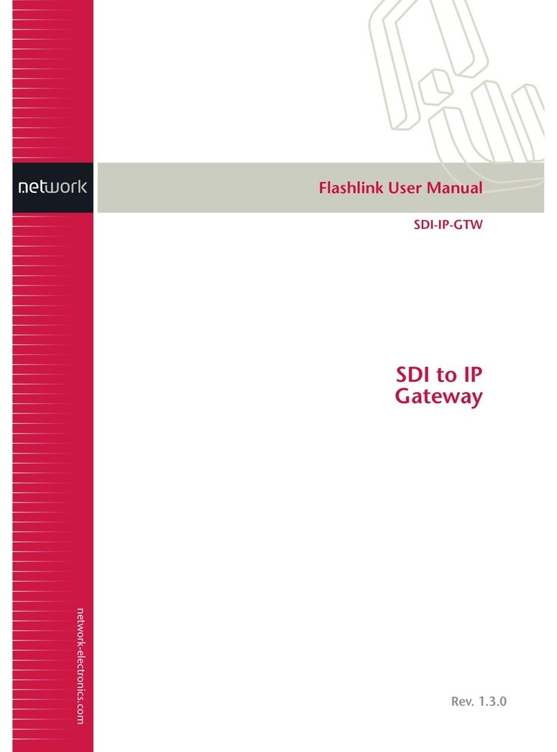 Network Electronics SDI-IP-GTW user manual Network Electronics SDI-IP-GTW user manual