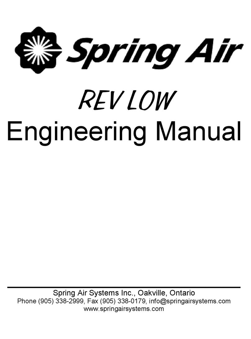Spring Air Systems Rev Low Installation and operation manual