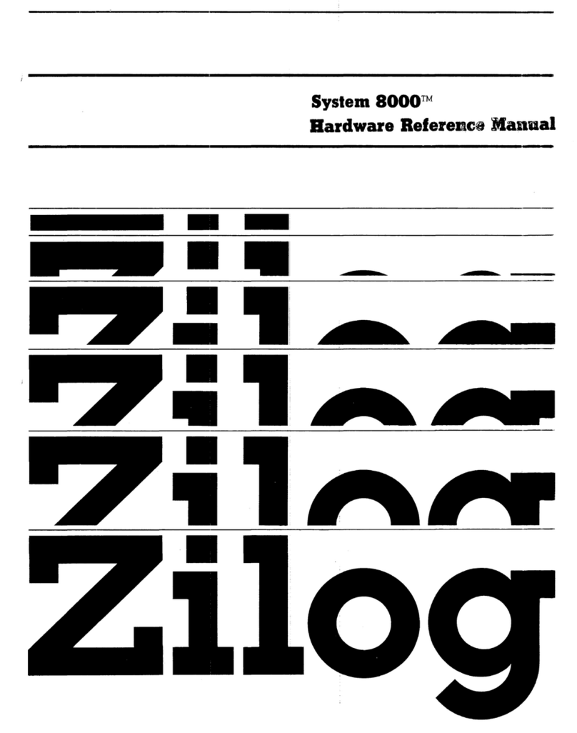 ZiLOG System 8000 Quick user guide ZiLOG System 8000 Quick user guide