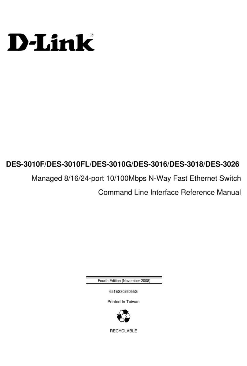 D-Link DES-3010F User manual
