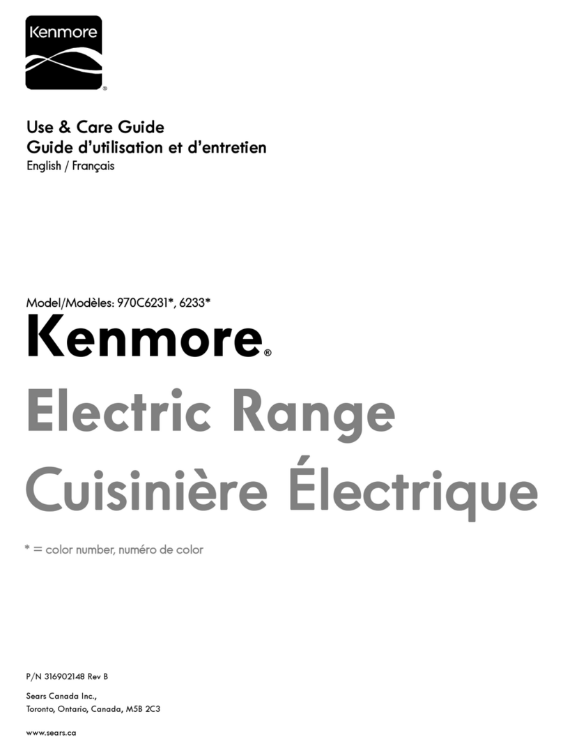Kenmore 970C6231 Series User manual