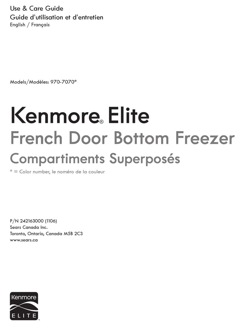 Kenmore Elite 970-7070 Series Use & care guide
