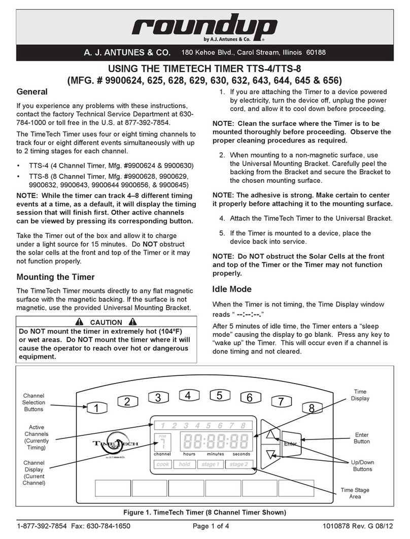 Roundup TIMETECH TTS-4 Manual