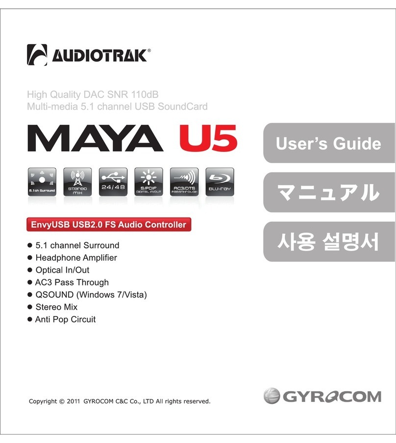Audiotrak Maya U5 user guide
