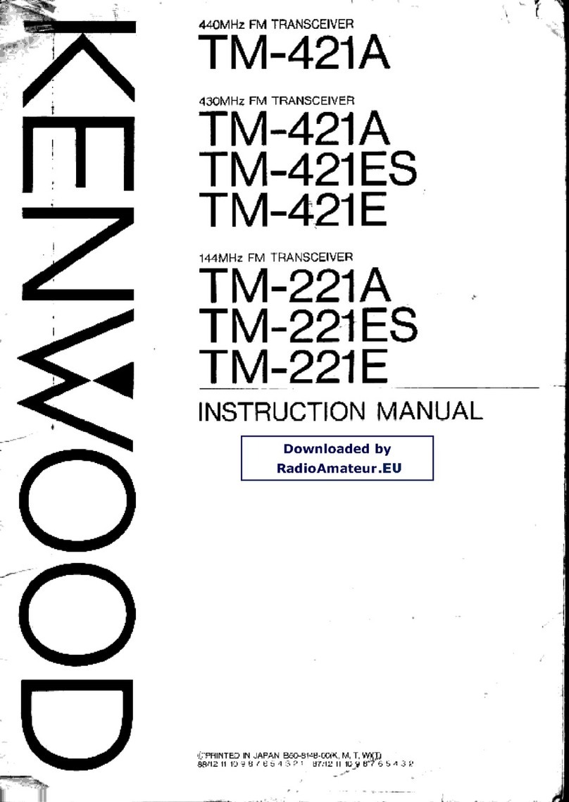 Kenwood TM-421A User manual