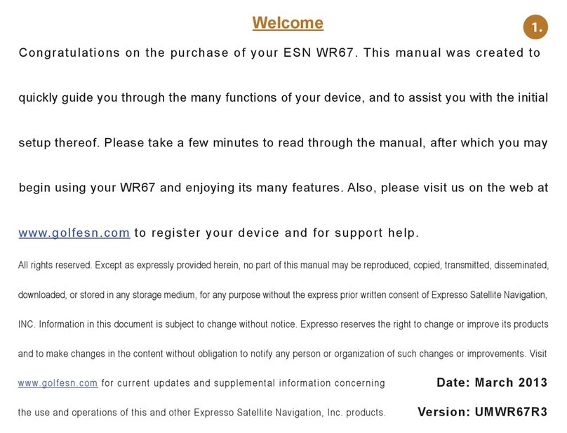 ESN WR67 Manual guide
