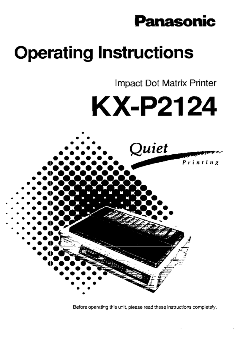 Panasonic KX-P2124 operating instructions