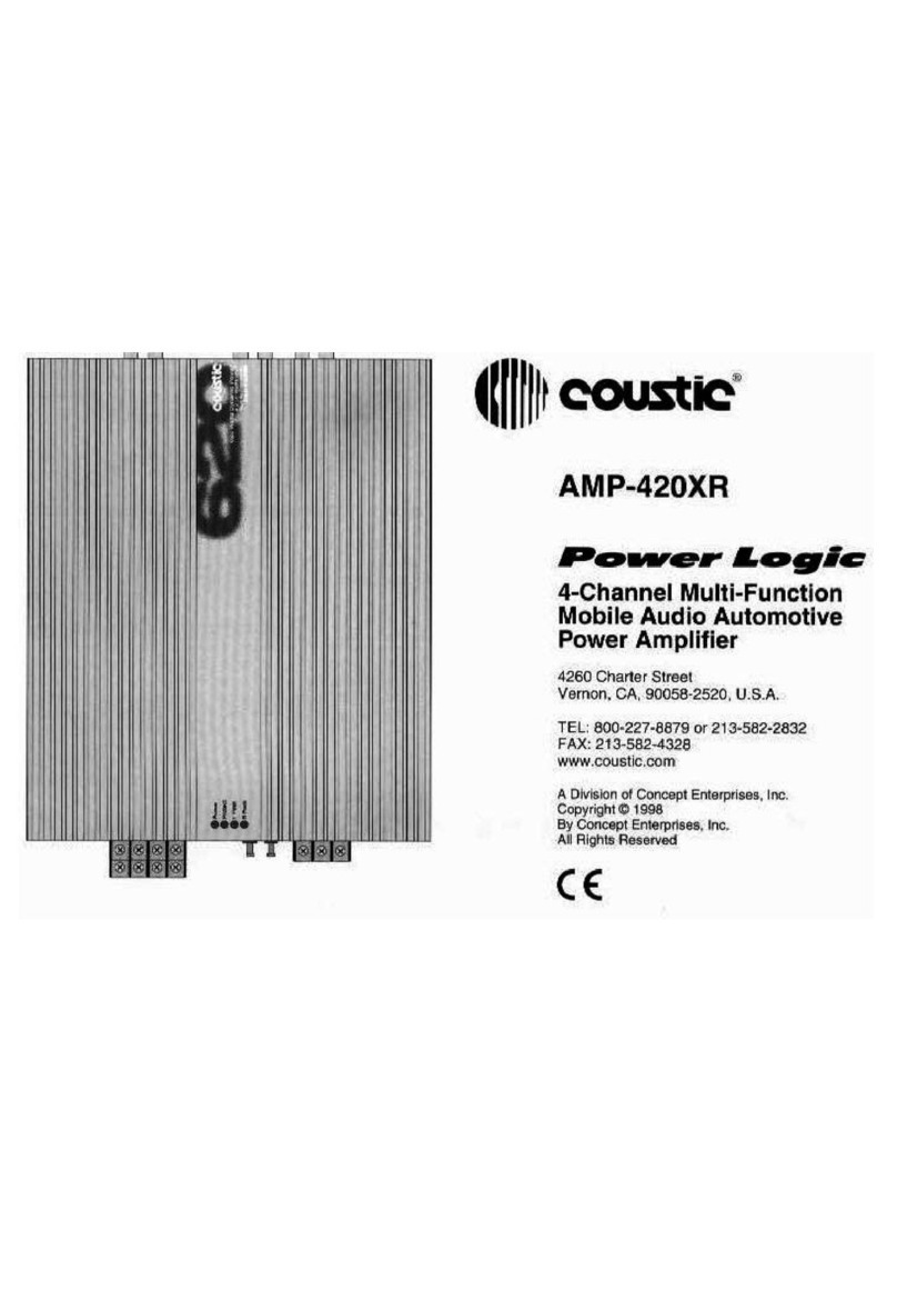 Coustic Power Logic AMP-420XR user manual