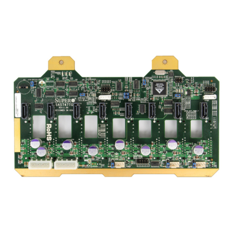 Supero SAS-747TQ BACKPLANE User manual
