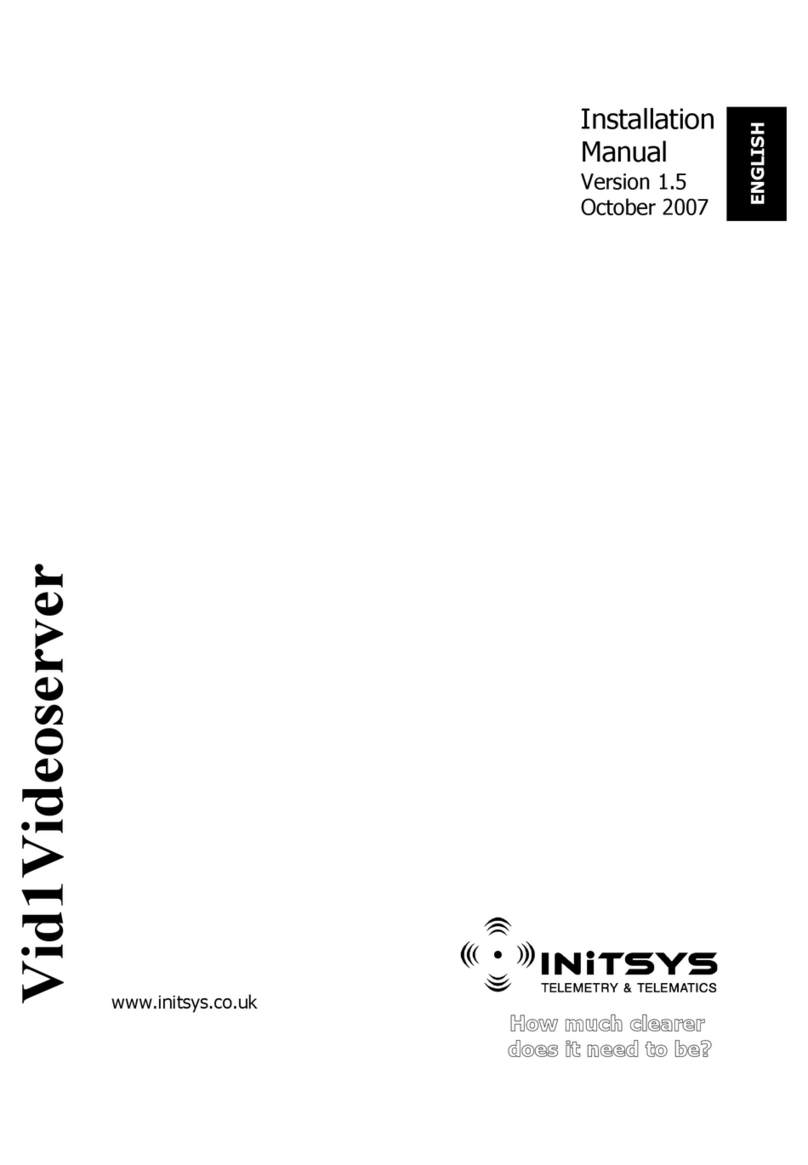 Initsys Vid1VideoServer installation manual