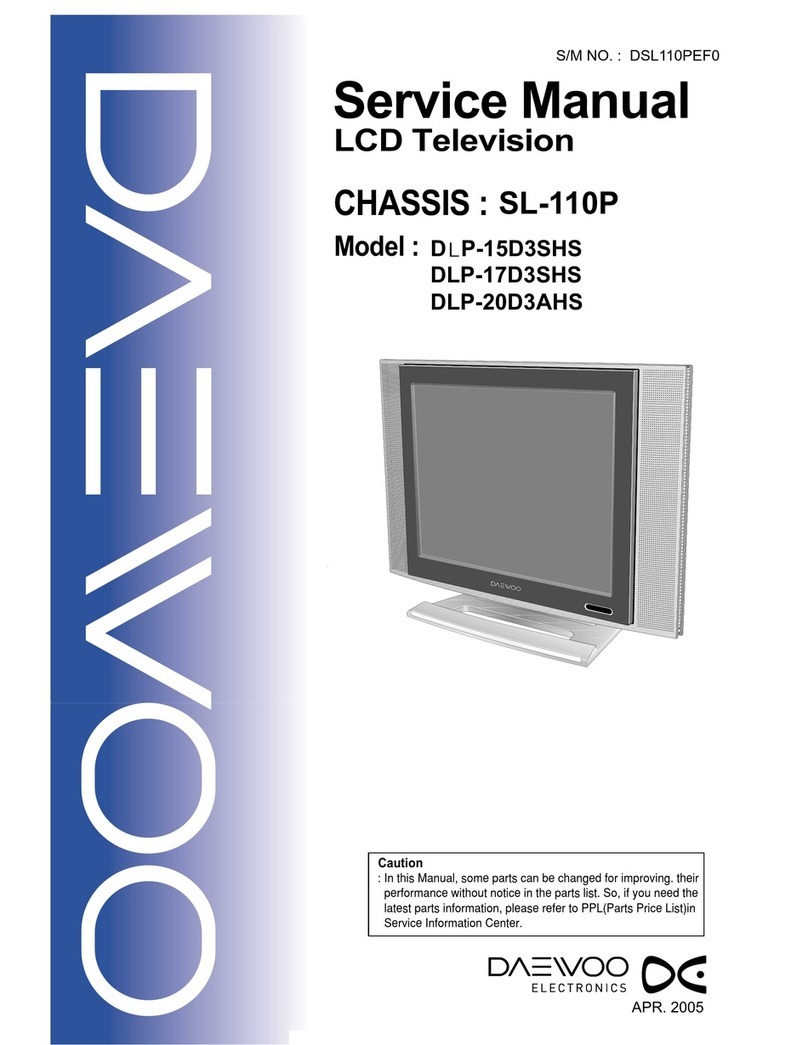 DAEWOO ELECTRONICS DLP-15D3SHS User manual