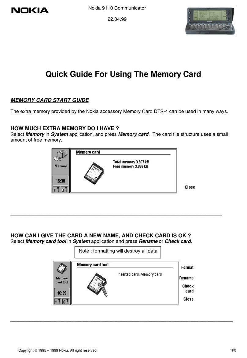 Nokia COMMUNICATOR 9110 Parts list manual