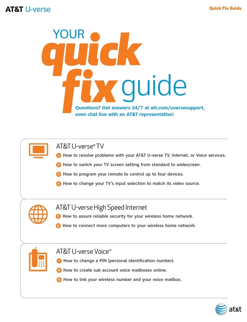 AT&T U-verse TV Quick fix guide
