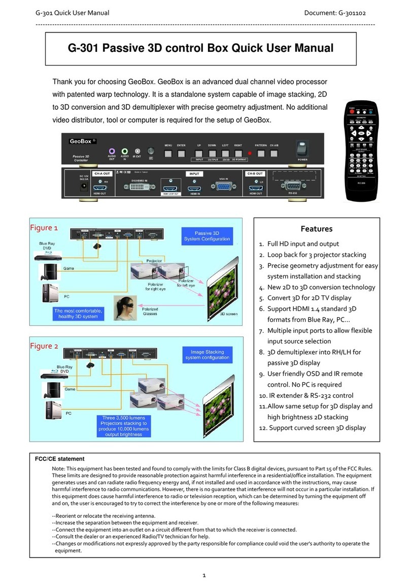 GeoBox G-301 Quick user manual