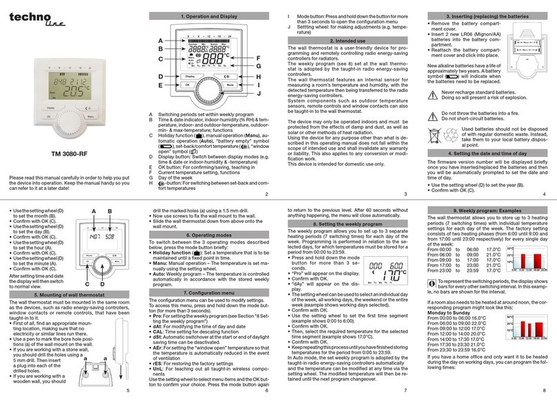Technoline TM 3080-RF User manual