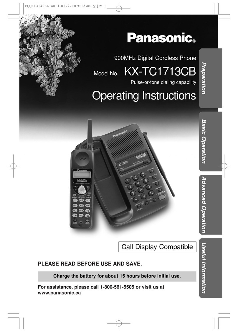 Panasonic KX-TC1713CB operating instructions Panasonic KX-TC1713CB operating instructions