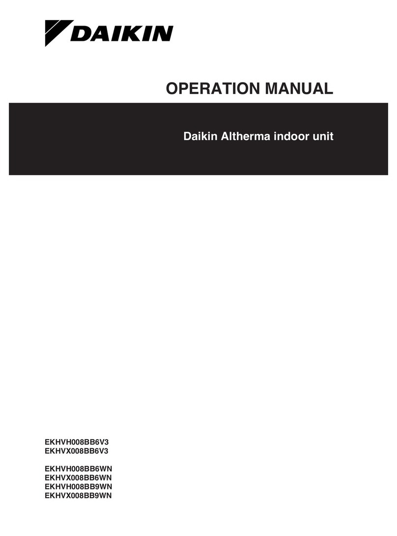Daikin EKHVH008BB6V3 Operation manual Daikin EKHVH008BB6V3 Operation manual