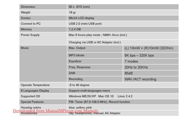 TakeMS MEM-P3 Tube manual