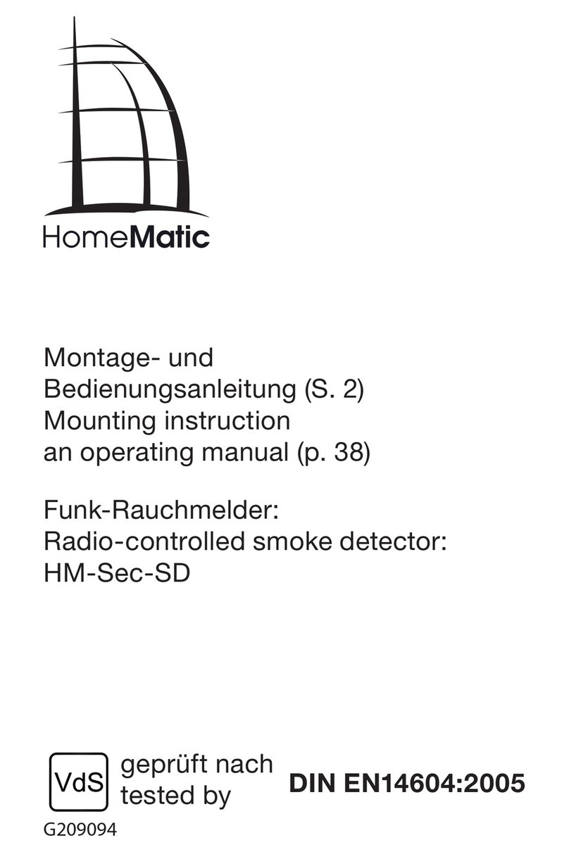HomeMatic HM-Sec-SD Mounting instruction and operating manual